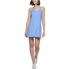 Calvin Klein Performance Womens Racerback Built-in Bra Workout Mini Tank Dress