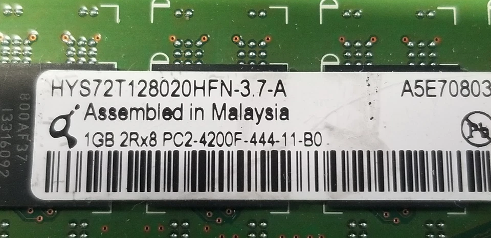 2GB 2x1GB PC2-4200 DDR2-533 INFINEON HYS64T128020HU-3.7-A Desktop RAM MEMORY KIT - Image 3 of 3