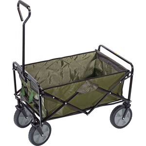 cart pull folding duty heavy wagon garden trolley wheelbarrow camp wheel hand micksgarage