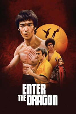 Printing Enter the Dragon 8x12 Metal Movie Poster Sign [D] Bruce