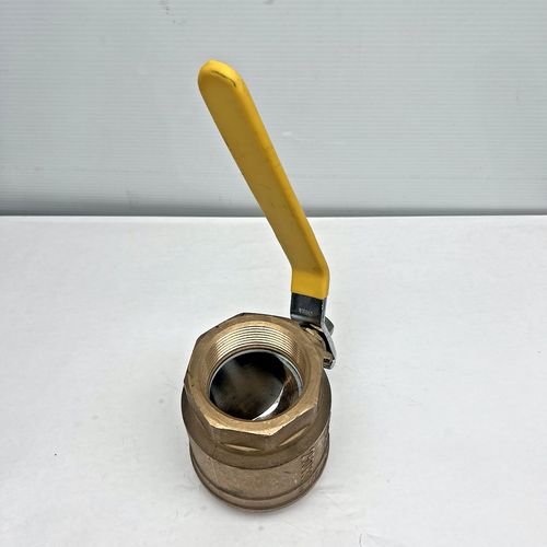 BRS 2-1/2" PUERTO COMPLETO LATÓN VÁLVULA BOLA 250-PSI 1/2PSI - Imagen 3 de 6