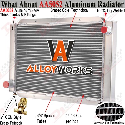 209000 Universal 3Row Aluminum Airboat Radiator 31''W x 21''H High Performance