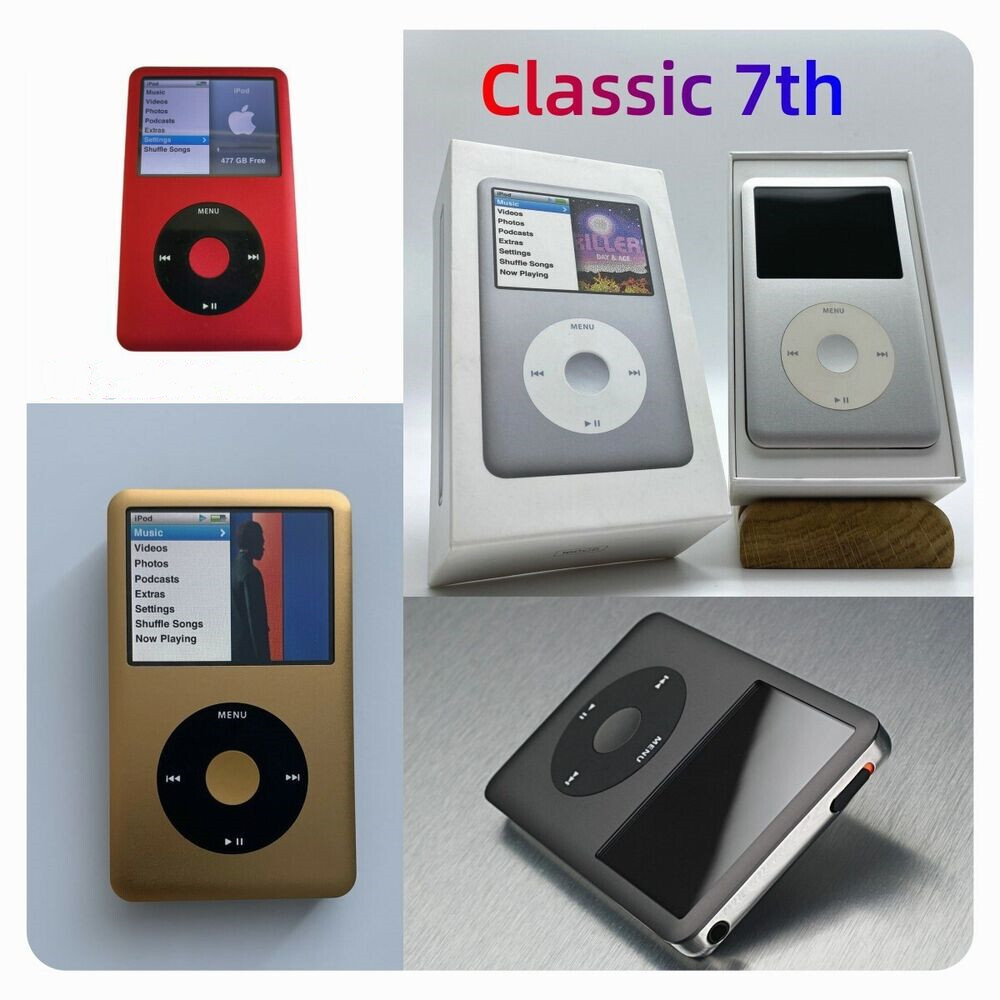 Apple iPod Classic 7th generation Black Silver 160GB 256G 512 1TB
