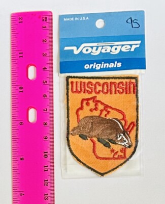 Vintage Wisconsin Iron On Patch Embroidered | eBay