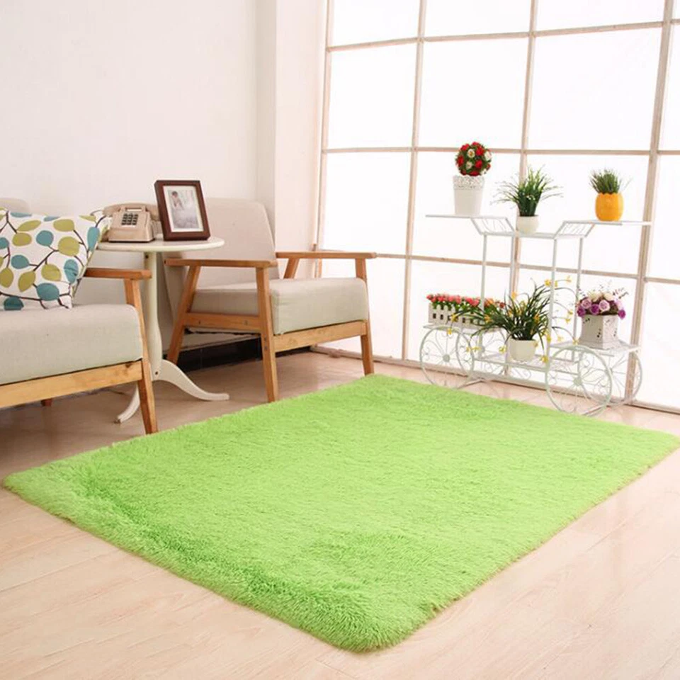 Shaggy Rug Anti-Slip Large Fluffy Rug Super Soft Living Room Bedroom Carpet Mat✔ - Image 2 of 4