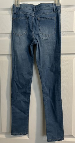 NWT VIGOSS GIRLS JEANS,6, SPARKLY BEADING, INSIDE ADJUSTABLE WAIST, 5 POCKETS - Picture 2 of 2
