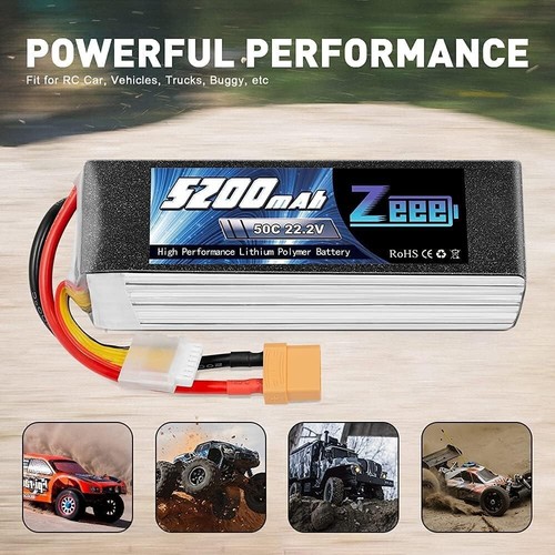 Zeee 5200mAh Lipo Akku 22,2V 50C f. RC Hubschrauber Auto Boot LKW Buggy Flugzeug - Bild 5 von 8