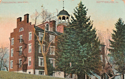 LUTHERAN THEOLOGICAL SEMINARY POSTCARD 1920s GETTYSBURG PENNSYLVANIA ELCA