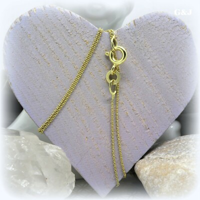 EDELIND Catenina Donna Oro Giallo 8K (333) Modello Ancora, Larghezza 0,8 Mm, Lunghezza 38 Cm, Peso 0,7 G, Prodotta In Germania Con Scatola Regalo