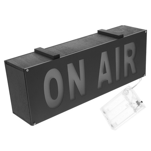Broadcast Office Decor Do Not Disturb Sign Recording Light LED Solid Wood Work - Picture 10 of 12