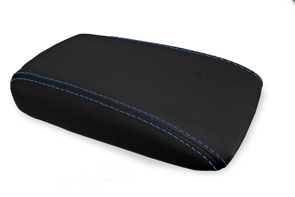 Se adapta a 92-98 Mazda MX3 PVC Cuero Consola Tapa Pull Over Cubierta Puntada Azul Foto 2 de 4