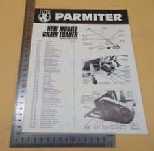 PJP Parmiter New Mobile Grain Loader Spare Parts List Instructions