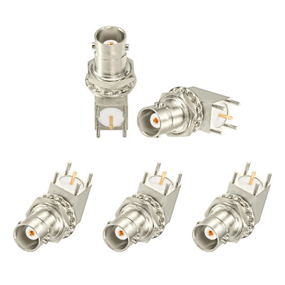 100 BNC Female Solder PCB Mount Connector for CCTV System Monitoring Transceiver