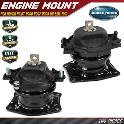 2x Front & Rear Engine Motor Mounts for Honda Pilot 2006 2007 2008 V6 3.5L FWD