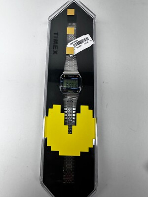 Timex T80 X Pac-man 34mm Digital Silver Stainless Steel