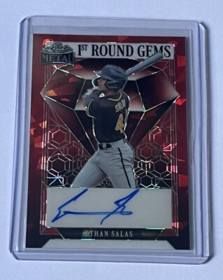 Leaf Eclectic Metal 1st Round Gems Ethan Salas Auto Rc 1/1