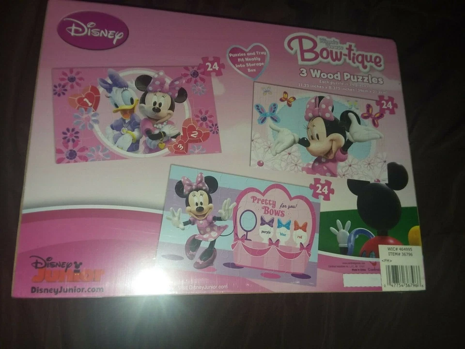 Совершенно новый Disney 3-деревянный пазл набор лот - Изображение 3 из 4