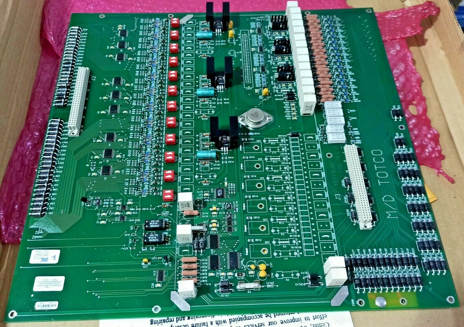 PCBA Board - Assy. DAQ Field Term 40219509 FAB REV B MD TOTCO 