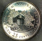 1992 Canada 25 Cent Coin Quarter NB New Brunswick BU Queen Elizabeth II