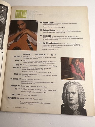 vintage mag: ACOUSTIC GUITAR August 1997 - Picture 2 of 8