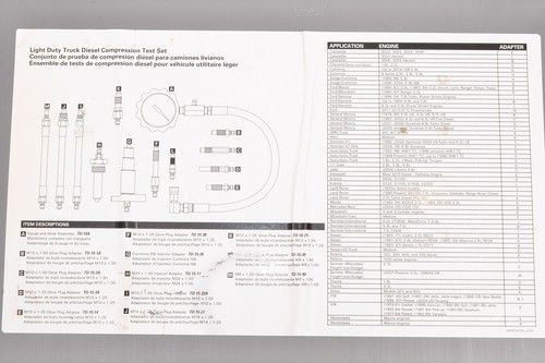 NEW CORNWELL TOOLS HM1555CW MASTER LIGHT DUTY DIESEL COMPRESSION TESTER SET! - Bild 4 von 4