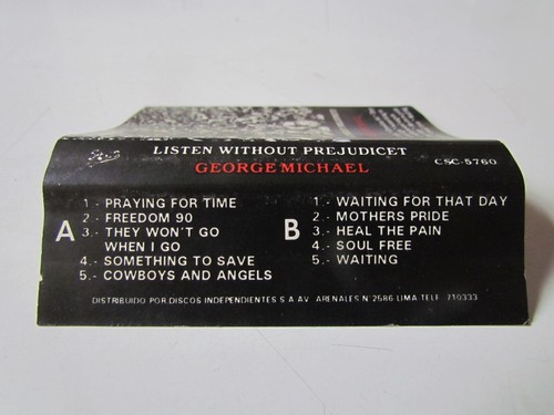 GEORGE MICHAEL / WHAM - TAPE CASSETTE - RED PAPER LABEL SPANISH TILES PERU 1990 - Picture 2 of 5