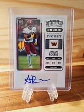 2022 Panini Contenders Rookie Ticket ARMANI ROGERS  #276 Commanders (AU, RC)