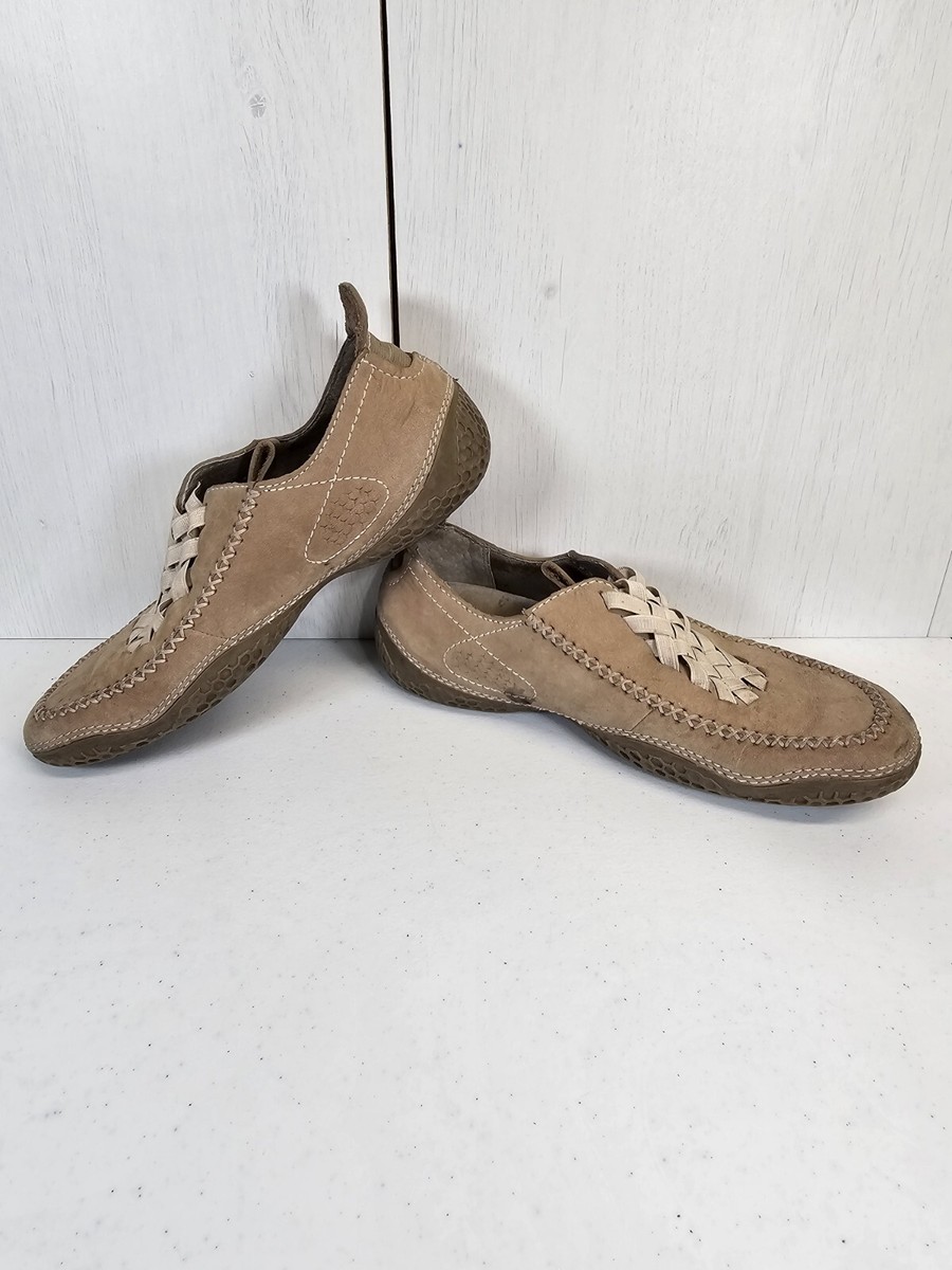 Vintage Patagonia Rimu Brown Leather Slip-On Loafers with Tan Braided Detail Patagonia | Shoes | Vintage Patagonia Rimu Brown Leather  main image 4