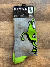 Sully - Green Monster - Monsters Inc - Pixar - Crew Socks