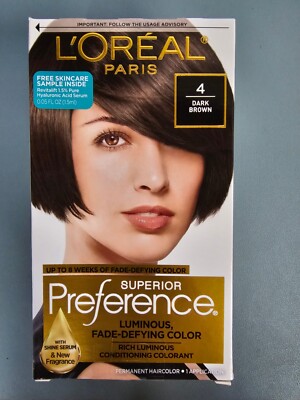 L'Oreal Paris Superior Preference Permanent Hair Color 4 Dark Brown