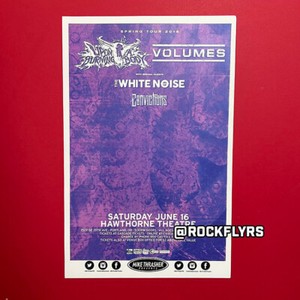 UPON A BURNING BODY & VOLUMES 2018 Concert Promo 11x17 Street Poster.