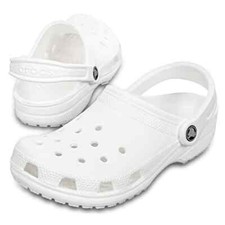 Crocs Unisex Classic Clog 10001-100 White, Size M7 / W9 5630