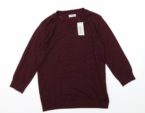 Matalan Womens Purple Knit Pullover 