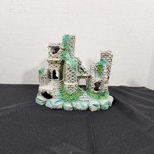 Aquarium Decoration Castel Ruins Ornament Hiding Cave Fish Tank Decor