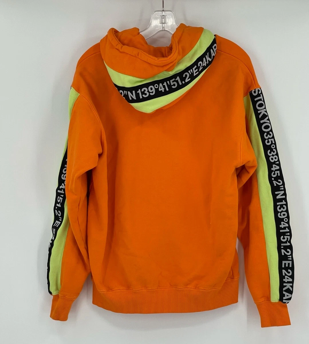 24 Karats Tokyo Men's Orange Hoodie Sz M