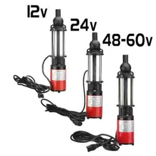 DC Deep Well Pump Agricultural 48V60V High Pressure High Head 72Vpumping Pump