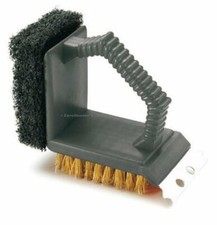 SPAZZOLA PER BARBECUE 3 USI OLLARE GHISA CAMPEGGIO CASA BRACIERE FORNACELLA