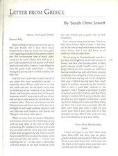 Jewett, Sarah Orne.  LETTER FROM GREECE. Previously Unpublished; 50 Copies. Rare