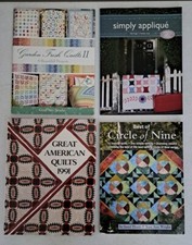 Quilting Books With Patterns And a CD, In Excellent Condition, Lot Of 4. 480