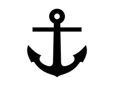Anchor Vinyl Decal Marine Boat Travel Sea Fishing Nautical Ocean Car Sticker
