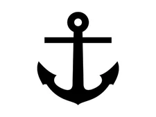 Anchor Vinyl Decal Marine Boat Travel Sea Fishing Nautical Ocean Car Sticker