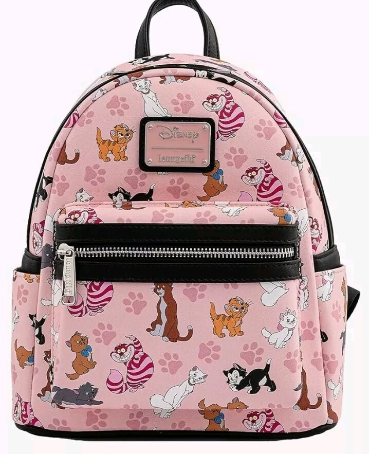 Loungefly Disney CATS Mini Backpack Handbag AOP Marie ?Cute  display picture 3