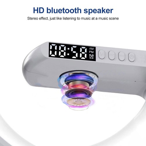 Wielofunkcyjny budzik Bezprzewodowa ładowarka Głośnik Bluetooth RGB Lampka nocna - Zdjęcie 3 z 13