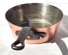 Vintage 8.9inch Copper Pan Saute Pan Windsor Gaillard Tin Lining 2.5mm 5.5lbs