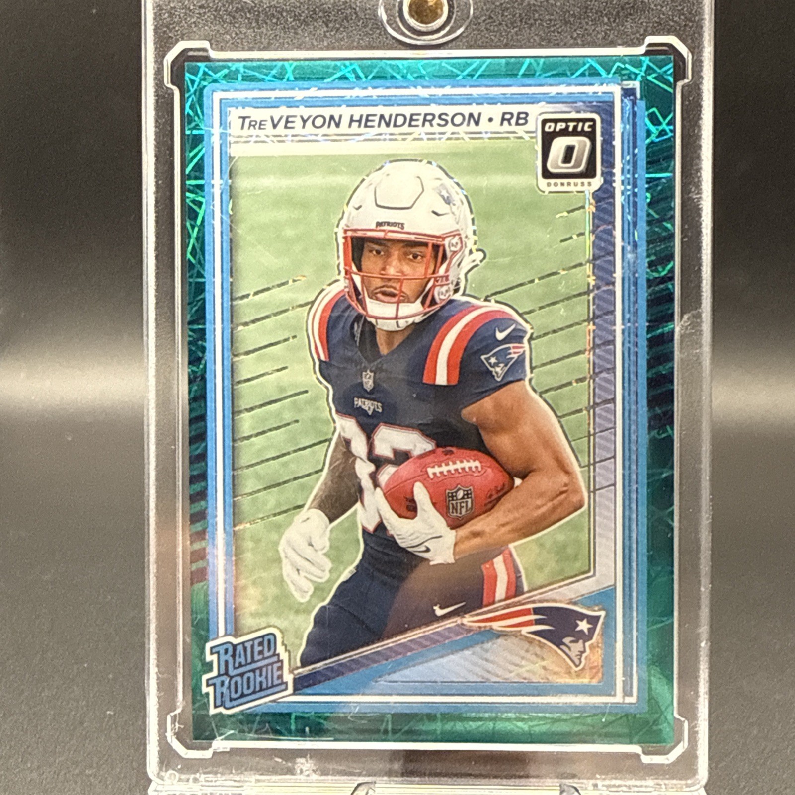 2025 Panini Donruss Optic #248 TreVeyon Henderson Teal Velocity SSP RC