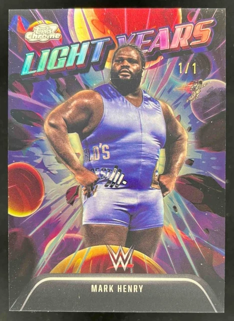 2026 Topps Cosmic Chrome WWE Mark Henry Light Years SuperFractor 1/1 #LY-14