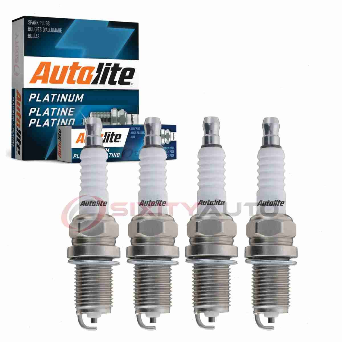 4 pc Autolite Platinum Spark Plugs for 1990-2003 Mazda Protege 1.5L 1.8L fu