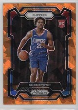 2023-24 Panini Prizm Orange Ice Prizm Kobe Brown #144 4z8
