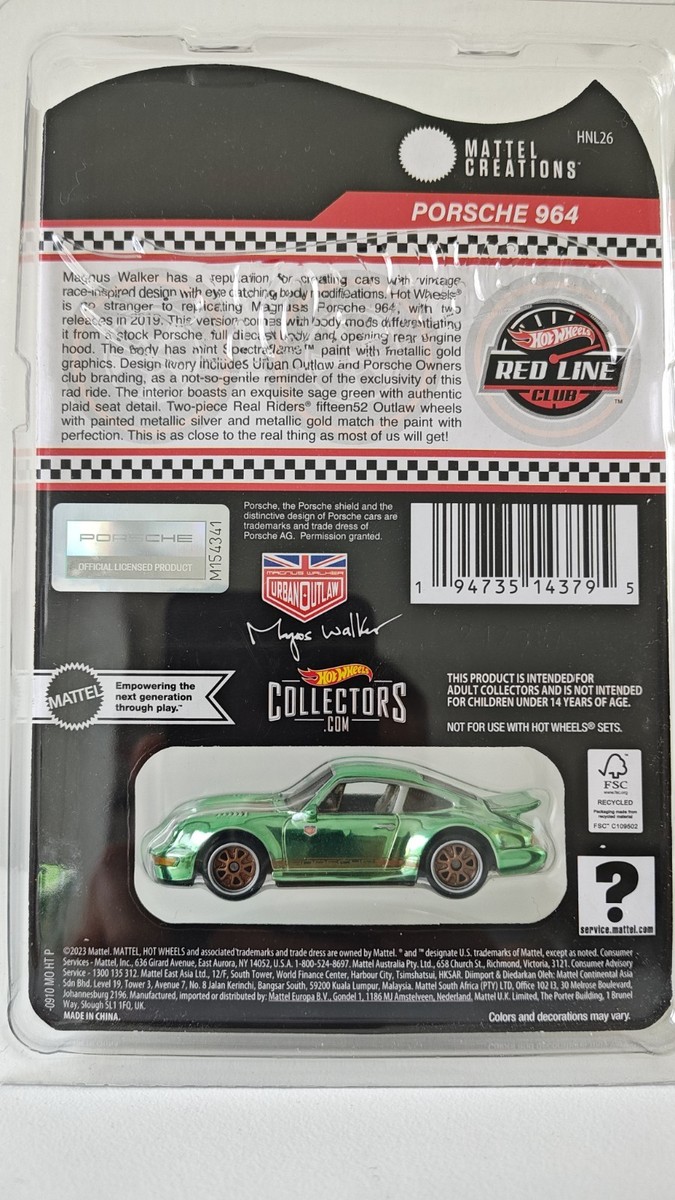 Hot Wheels Porsche 964, RLC Hot Wheels Magnus Walker special