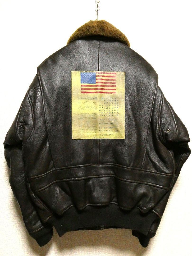 【AVIREX】X-1 leather patch Bomber jacket s-l1600.jpg